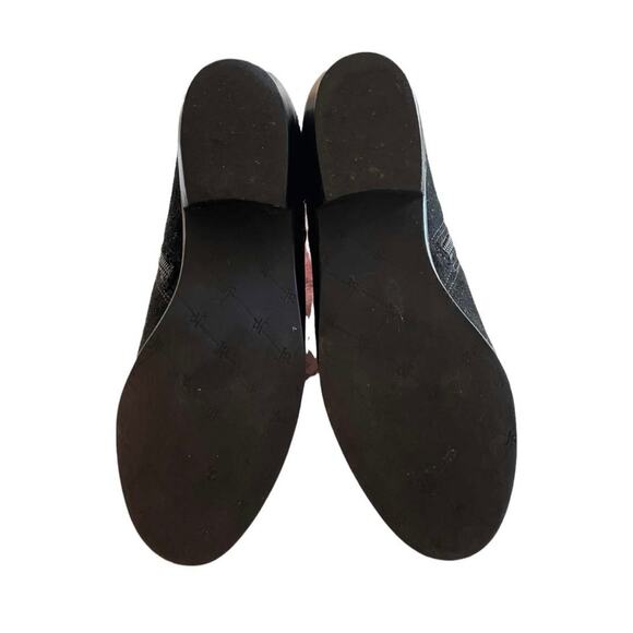 JACK ROGERS Peyton Black Suede Ankle Boots Leather Zipper Block Heels 7.5 EUC - Picture 3 of 11